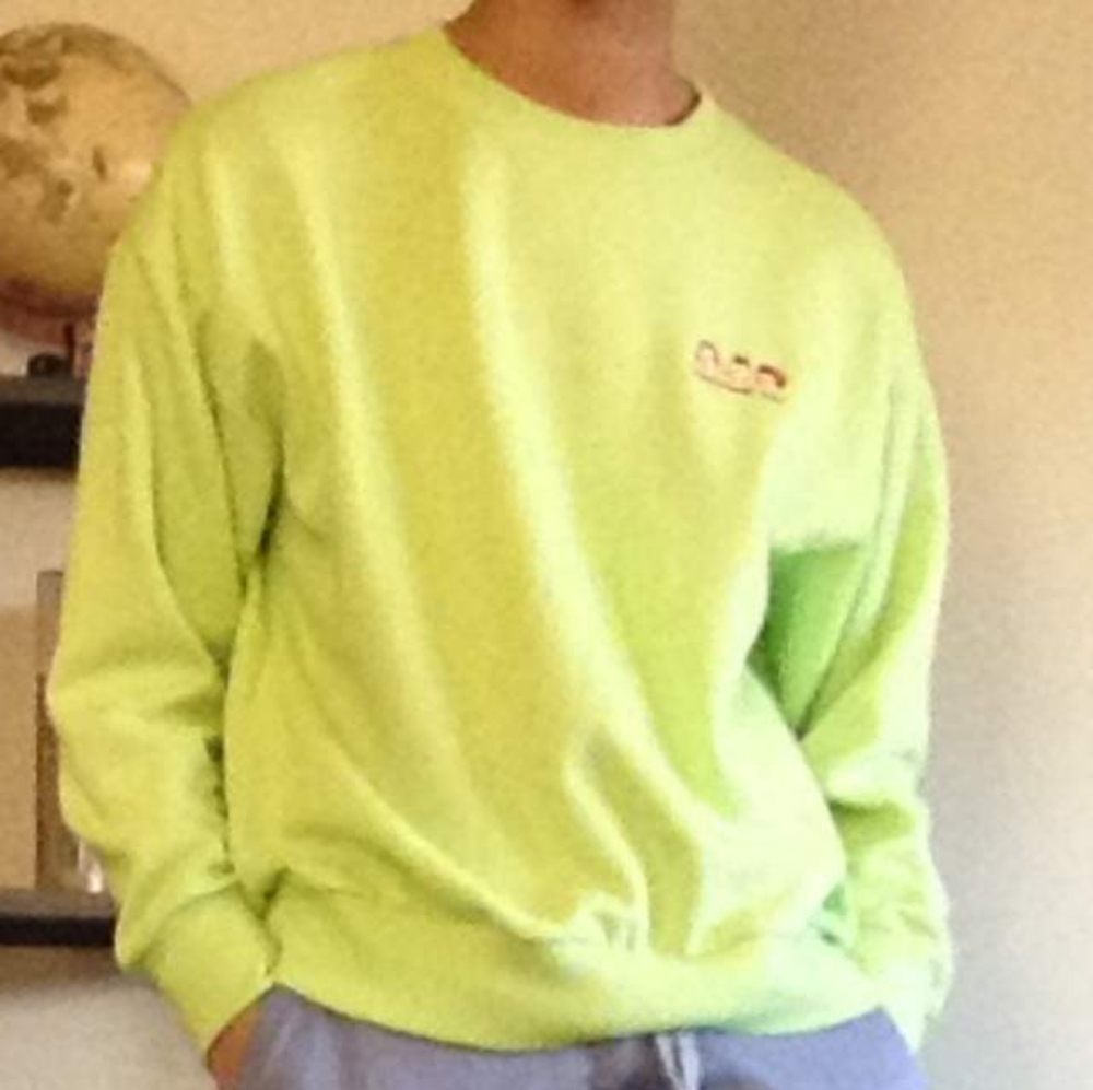 Lime green sweater